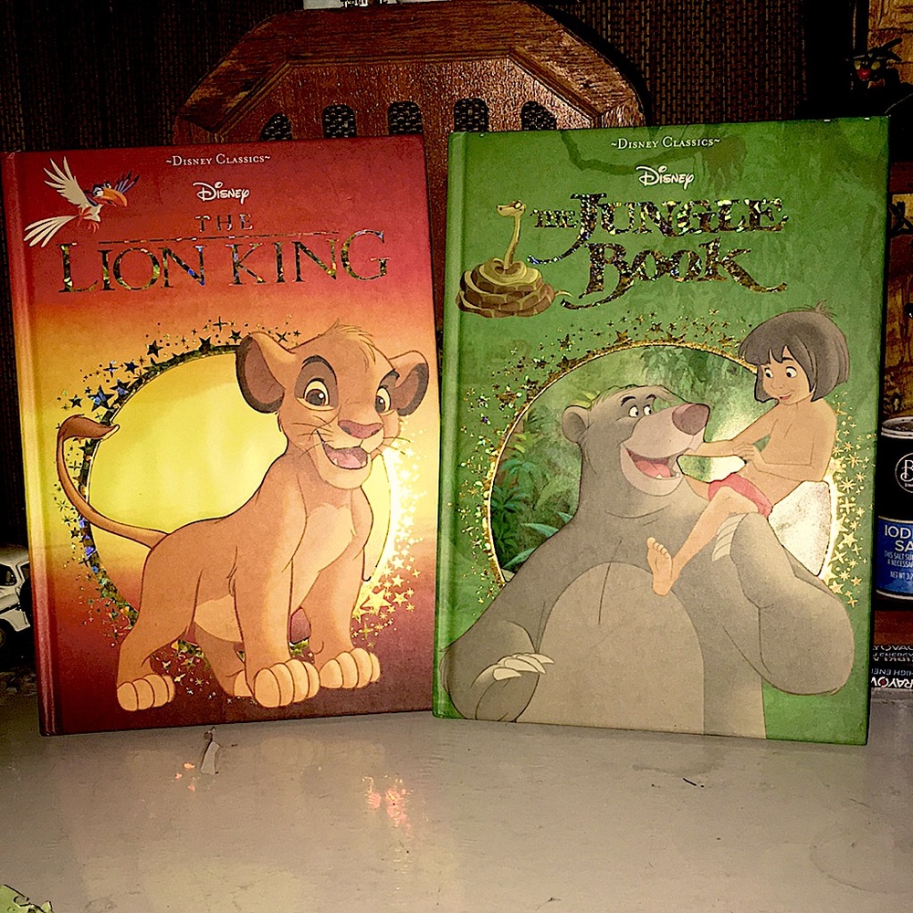 Disney Classic Loin King and The Jungle Book Stories Books First Print 2019